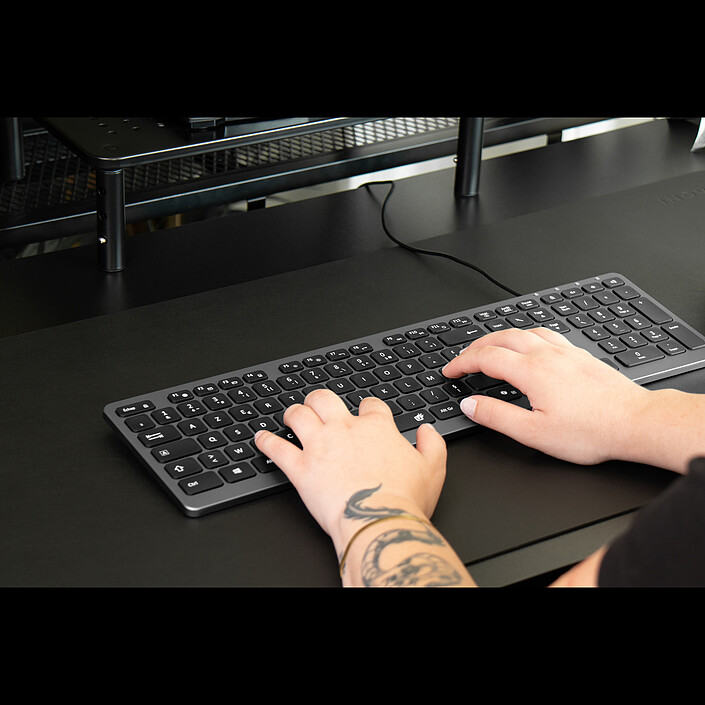 INOVU AW10G (AZERTY, Français) - Gris/Noir pas cher