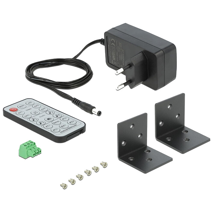 DeLock Switch KVM 4 ports HDMI 4K 60 Hz avec hub USB 2.0 pas cher
