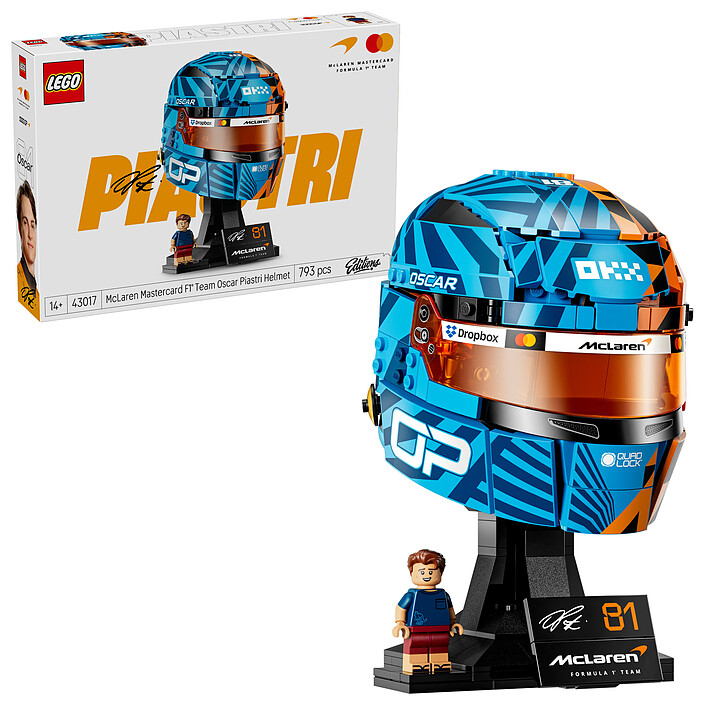 Avis LEGO Editions 43017 McLaren Mastercard F1 Team Casque d'Oscar Piastri