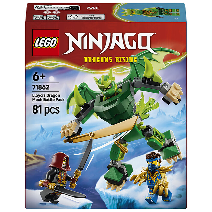 LEGO Ninjago 71862 Pack de Combat : le Robot Dragon de Lloyd - Ninja