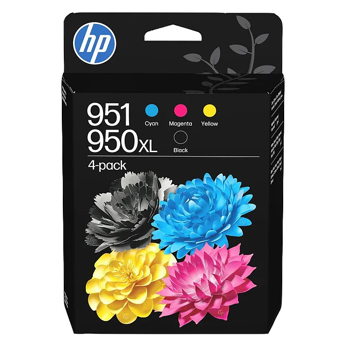 HP 950XL/951 (C3WK1AE) - Pack de 4 cartouches d'encre Noir/Cyan/Magenta/Jaune