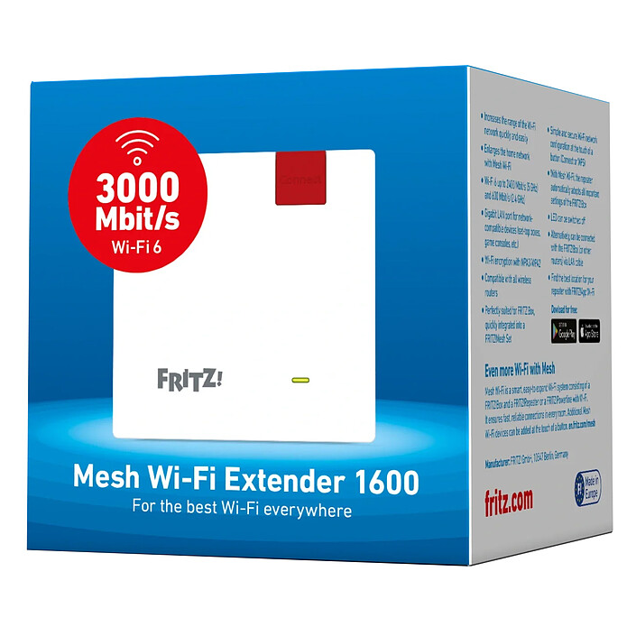 Acheter FRITZ! Repeater 1200 AX Edition international