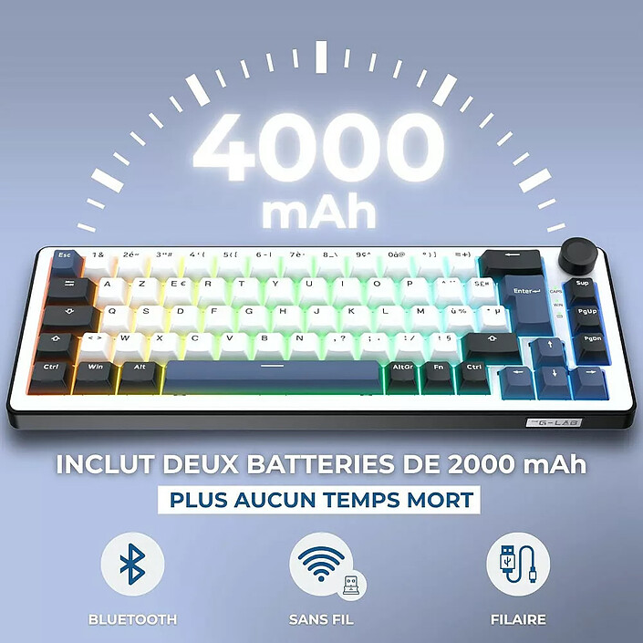 Avis The G-Lab Keyz Elite 200 (Blanc/Noir)