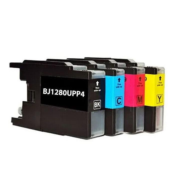 UPrint Confezione da 4 cartucce compatibili Brother LC1280 / LC1240 / LC1220