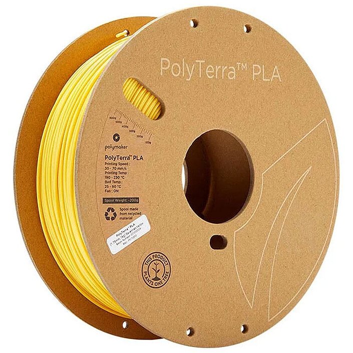 Polymaker PolyTerra 1.75 mm 1 Kg - Amarillo Sabana