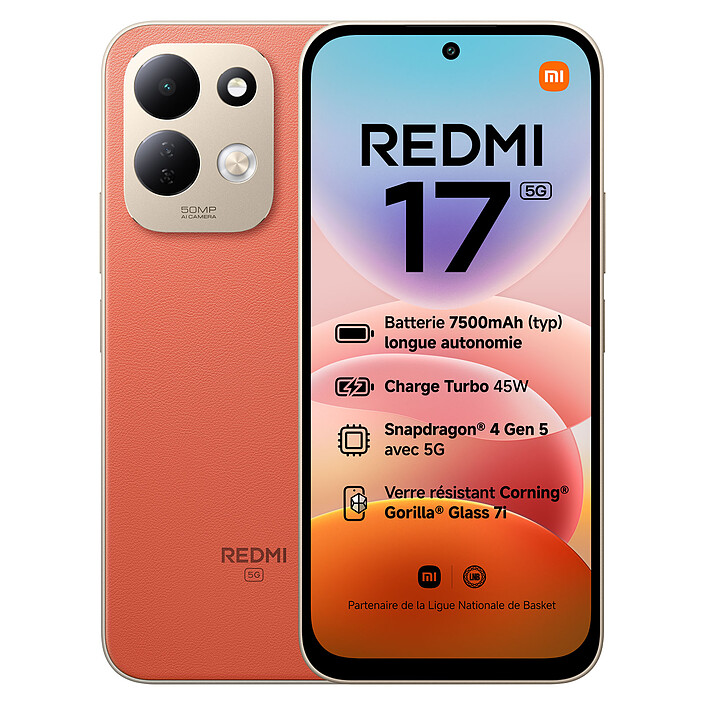 Xiaomi Redmi 17 5G Orange (4 Go / 128 Go)