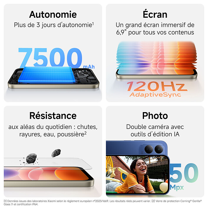 Avis Xiaomi Redmi 17 5G Noir (4 Go / 128 Go)