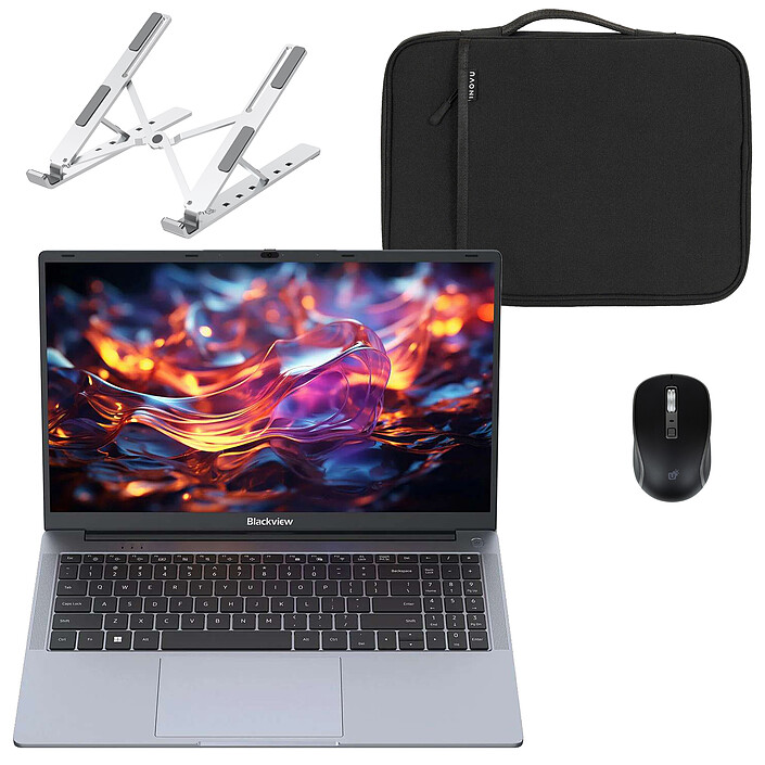 Blackview AceBook 6 R3 3300U 16/512 + Souris sans fil INOVU AT200M + Support pliable INOVU INSUTR16 + Housse INOVU Loop Move 16"