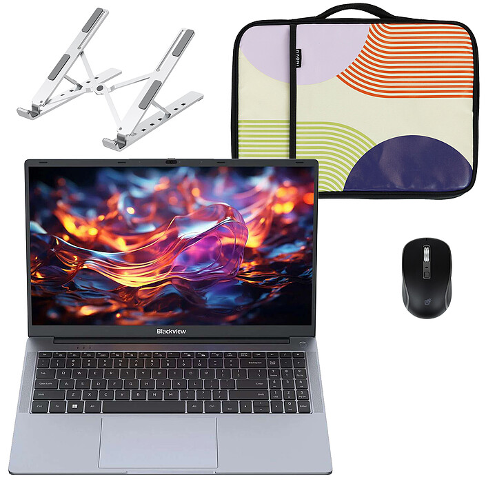Blackview AceBook 6 R3 3300U 16/512 + Souris sans fil INOVU AT200M + Support pliable INOVU INSUTR16 + Housse INOVU Loop Move 16" Vinyl