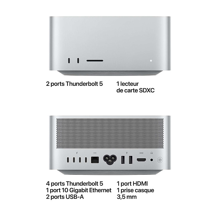 Acquista Apple Mac Studio M5 Ultra 96 Go/1 To (MHL74ZD/A)
