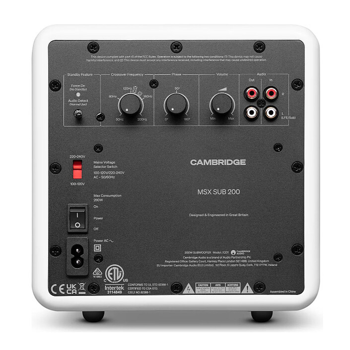 cheap Cambridge Audio MSX Sub 200 White