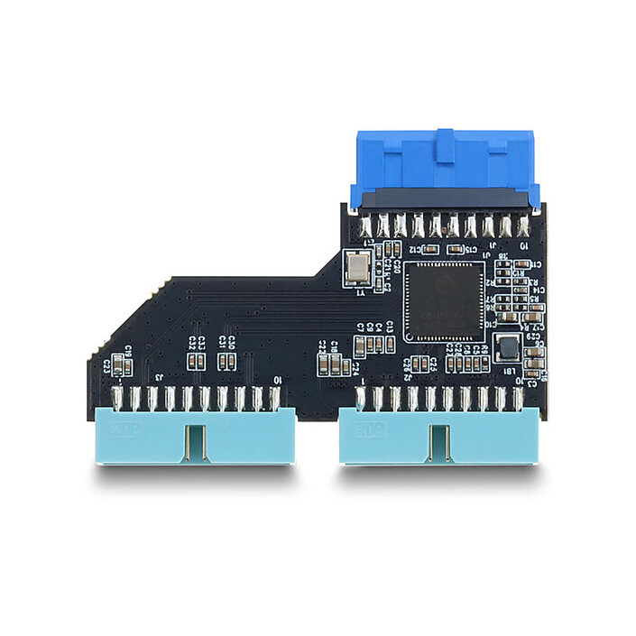 DeLock Adaptateur USB 3.0 20 broches vers 2x USB 20 broches