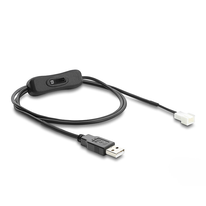 DeLock Câble USB 2.0 Type-A mâle vers connecteur 3 broches mâle avec interrupteur - 1 m