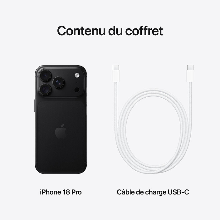 Apple iPhone 18 Pro 2 To Noir pas cher