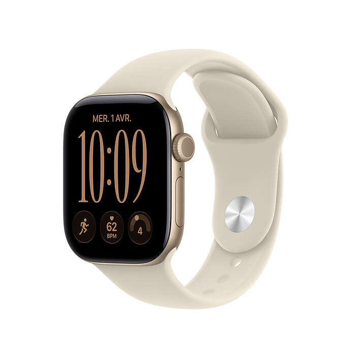 Apple Watch Series 12 GPS + Cellular 42 mm Light Gold Aluminium Sand Sport Band S/M 
