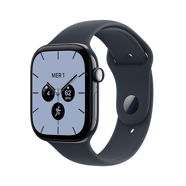 Apple Watch Series 12 GPS + Cellular 46 mm Céramique Bleu nuit Bracelet Sport Bleu marine S/M