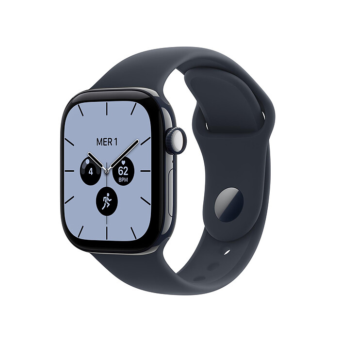 Apple Watch Series 12 GPS + Cellular 42 mm Céramique Bleu nuit Bracelet Sport Bleu marine M/L