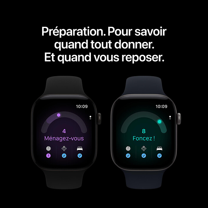 Avis Apple Watch Series 12 GPS 46 mm Aluminium Bronze sombre Bracelet Milanais Bronze sombre S/M
