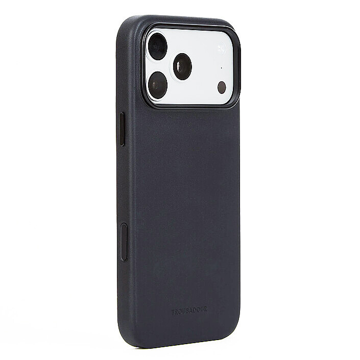 Troubadour iPhone 18 Pro Max Leather Case Basalt