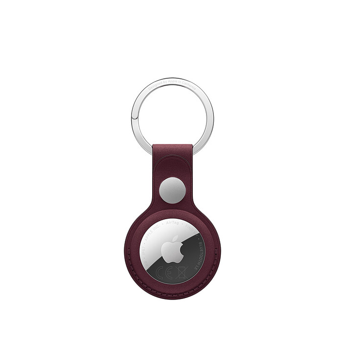 Apple Porte-clés en tissage fin pour AirTag - Bordeaux