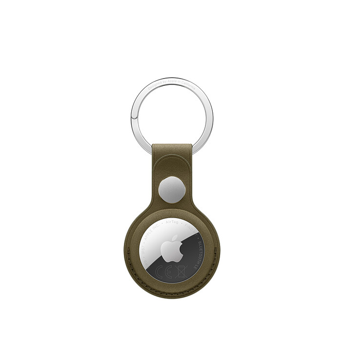 Apple Porte-clés en tissage fin pour AirTag - Olive sombre