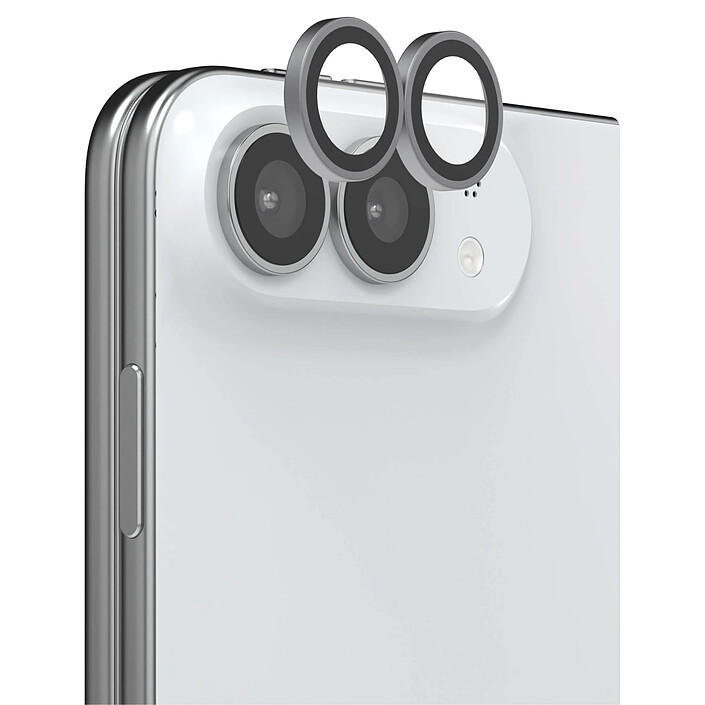 InvisibleShield Glass Elite Camera Lens Rings Silver iPhone Duo