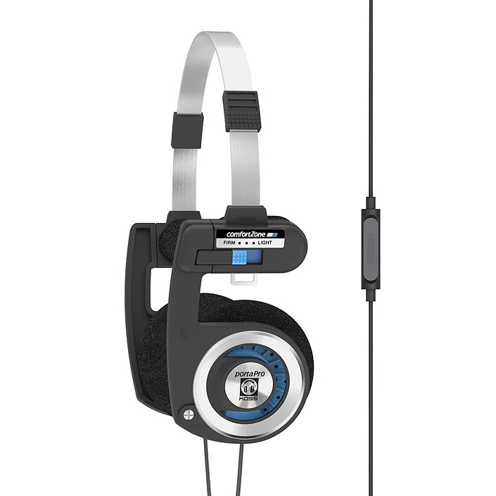 Koss Porta Pro Mic/Remote Noir et Bleu