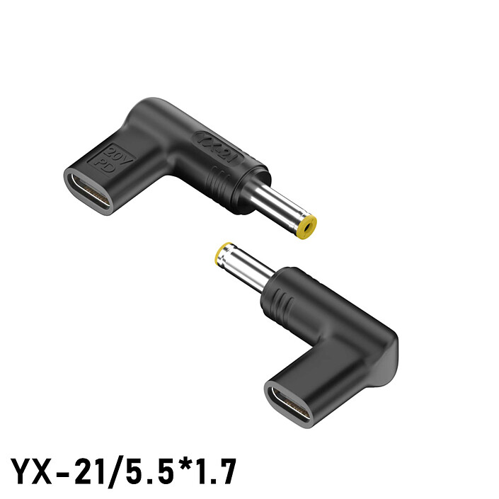 Avis INOVU Adaptateur de charge USB-C avec câble 100W - Jack 5.5 x 1.7mm