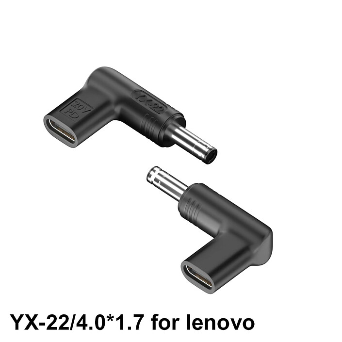 Avis INOVU Adaptateur de charge USB-C avec câble 100W - Jack 4.0 x 1.7mm