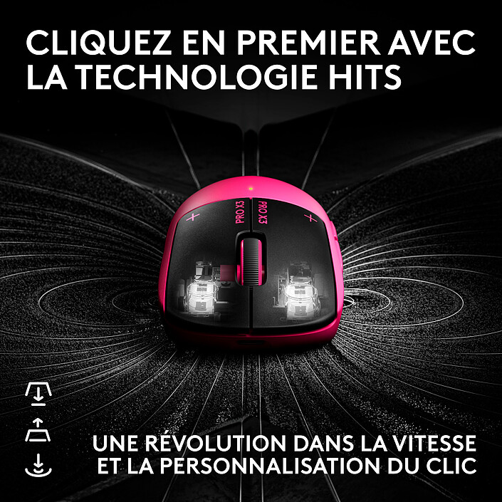 Avis Logitech G Pro X3 Superstrike (Rose)
