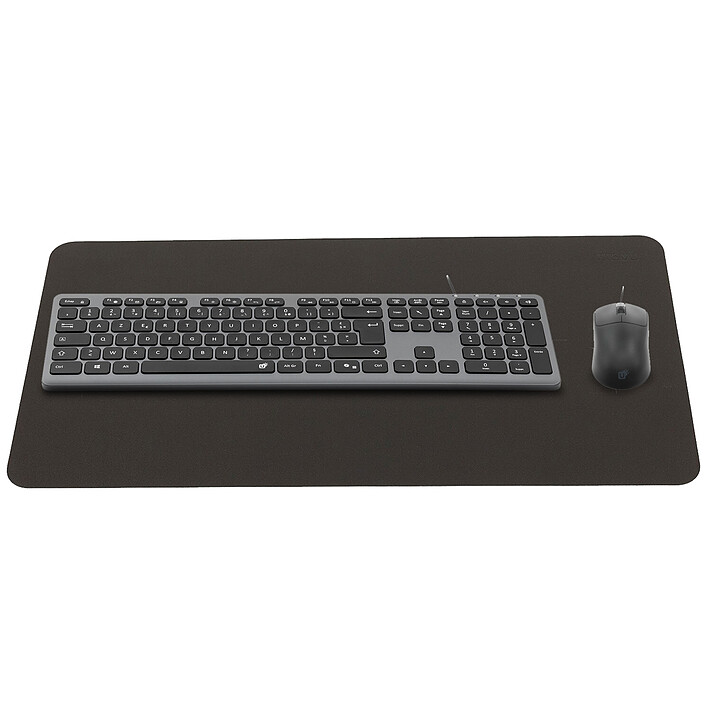 INOVU Pack clavier-souris AW10G (Gris/Noir) + FM 1200 (Noir) + Desk Mat (Noir)
