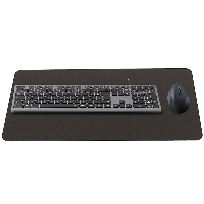 INOVU Pack clavier-souris AW10G (Gris/Noir) + INOVU EG200V (Noir) + Desk Mat (Noir)