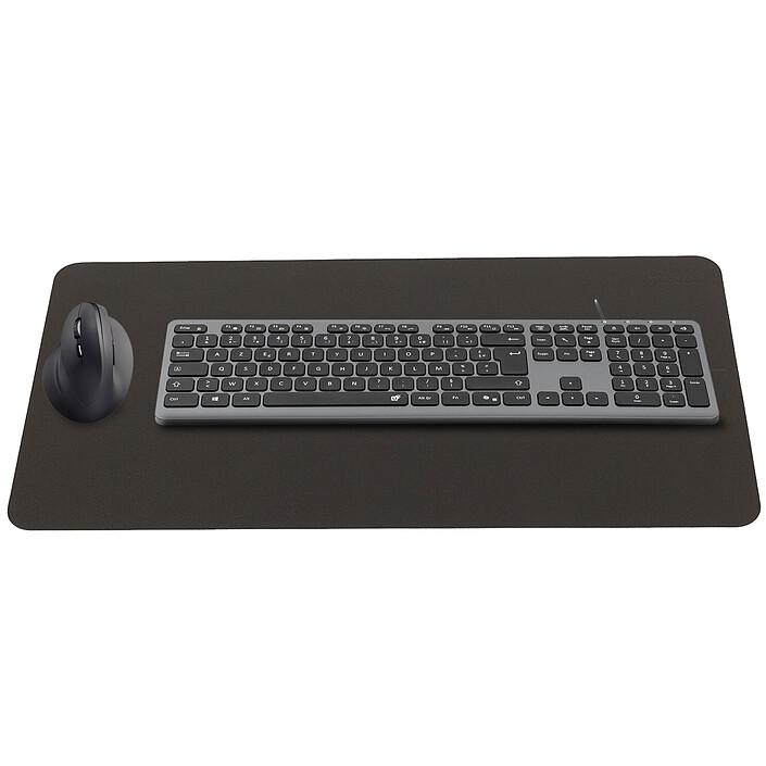 INOVU Pack clavier-souris AW10G (Gris/Noir) + INOVU EG200V LEFTY (Noir) + Desk Mat (Noir)
