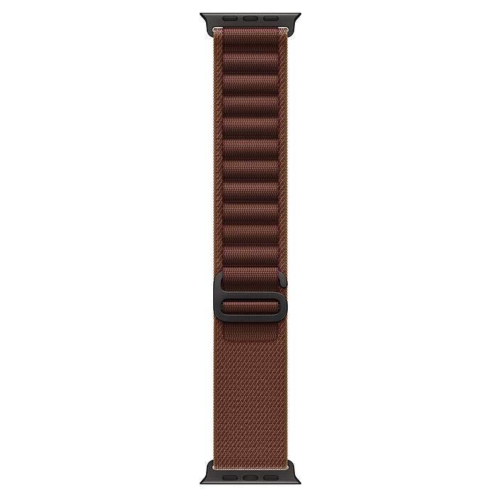 Apple Boucle Alpine Bordeaux Finition Titane Noir 49 mm - M