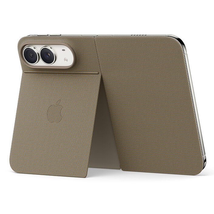 Apple Folio con soporte Taupe para iPhone Duo