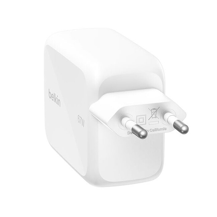 Avis Belkin Chargeur USB-C 67W avec cable retracTable d'1m et port USB-C (Blanc)