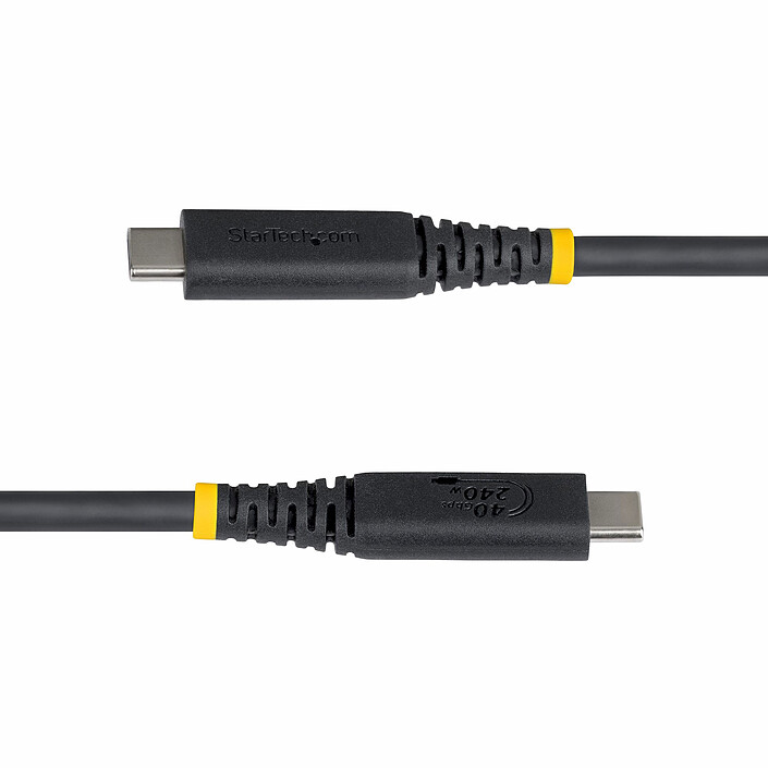 Avis StarTech.com Câble USB4, USB-C, 40 Gbps 8K 120Hz/4K 240Hz, ThunderBolt 4 avec Power Delivery 240W - M/M - 1 m