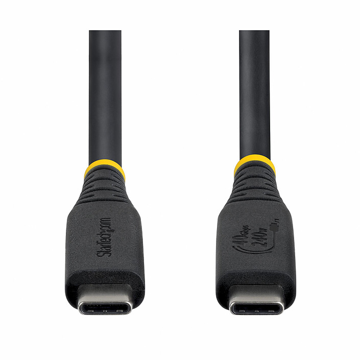 Acheter StarTech.com Câble USB4, USB-C, 40 Gbps 8K 120Hz/4K 240Hz, ThunderBolt 4 avec Power Delivery 240W - M/M - 1 m