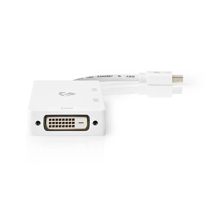 Nedis Adaptateur Mini-DisplayPort vers HDMI, DVI et VGA - 4K 60Hz - (Mâle/Femelle) pas cher