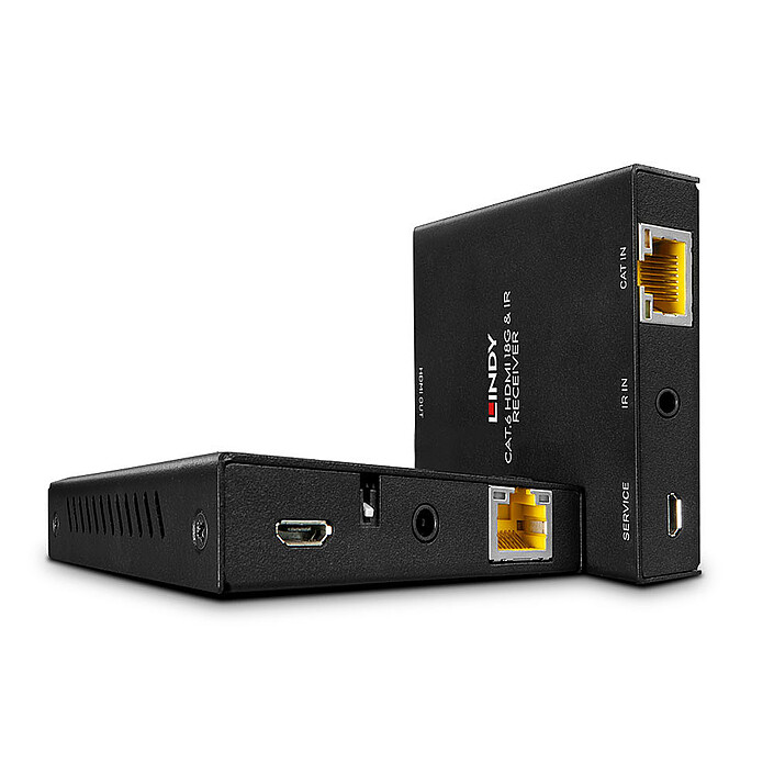 Lindy Extender HDMI 2.0 4K60 e IR Cat.6 50 m con PoC e Loop Out