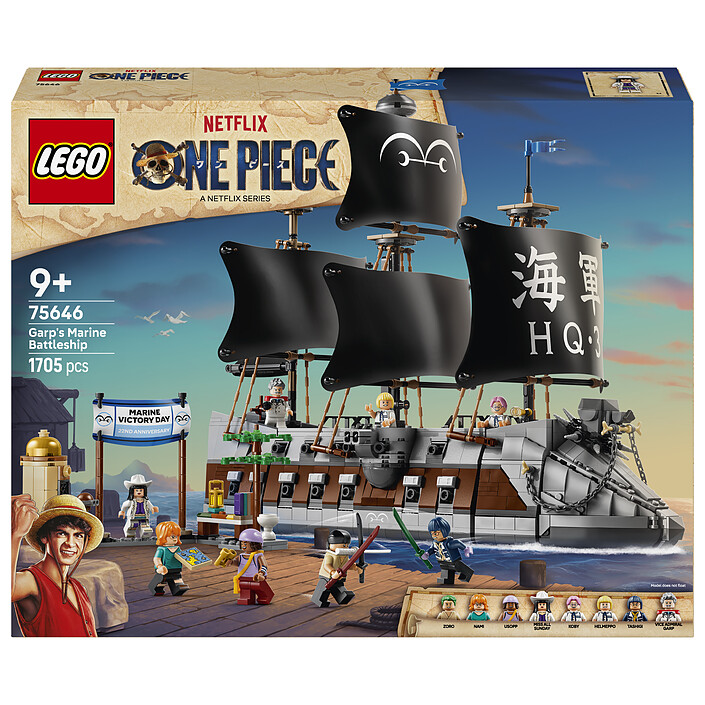 LEGO One Piece 75646 La nave della Marina di Garp