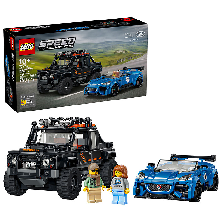 Review LEGO Speed Champions 77264 The Jaguar Project 7 and Land Rover Defender
