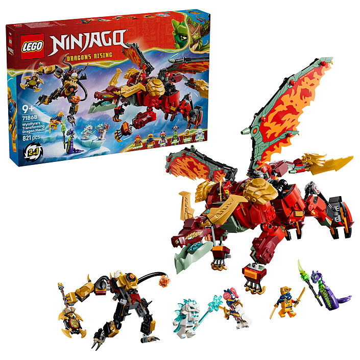 Nota LEGO Ninjago 71868 Il robot drago trasformabile di Braséra