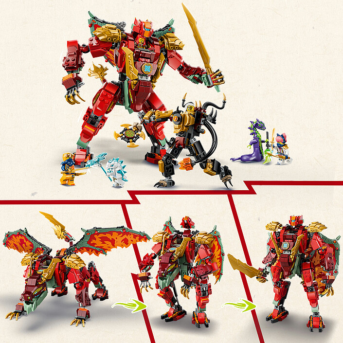 LEGO Ninjago 71868 Il robot drago trasformabile di Braséra economico