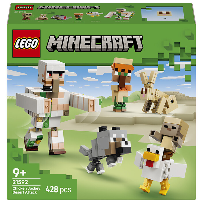 LEGO Minecraft 21592 L'Attaque du Désert du Poulet Chevauché