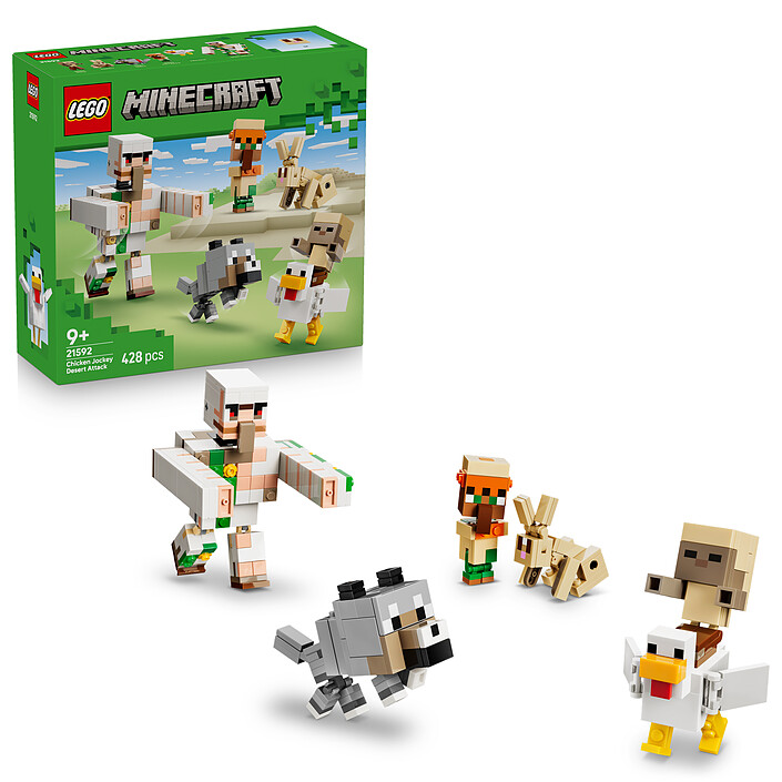 Avis LEGO Minecraft 21592 L'Attaque du Désert du Poulet Chevauché
