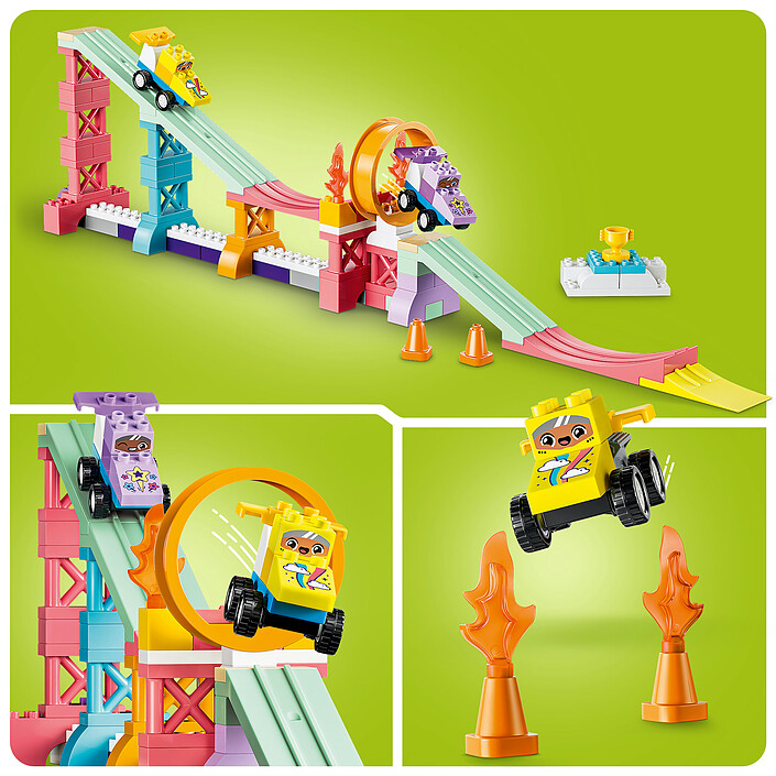LEGO DUPLO 10478 Rampes Créatives 3-en-1 avec Véhicules pas cher