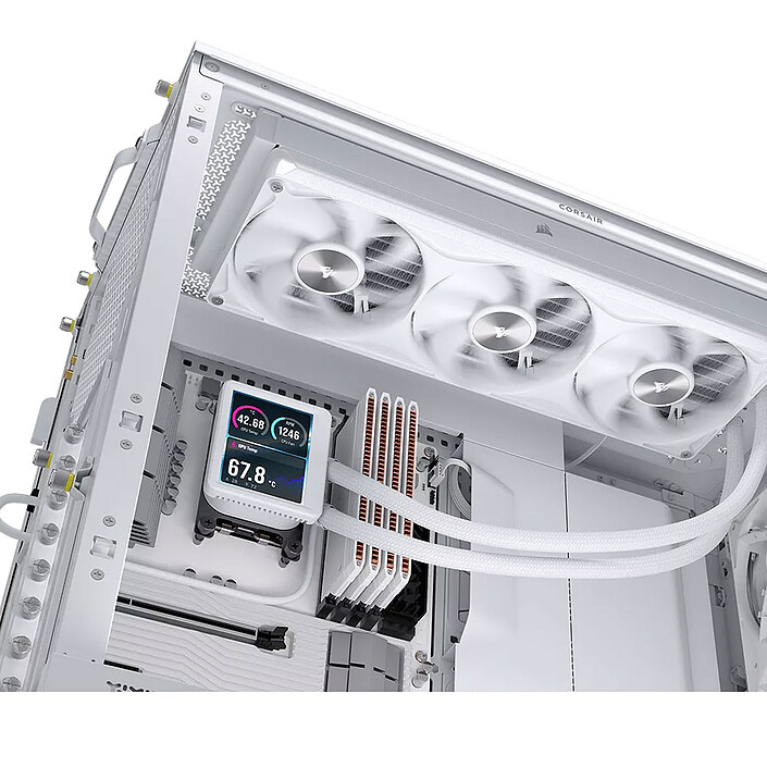 Corsair Nautilus II 360 RS LCD (Blanc) pas cher