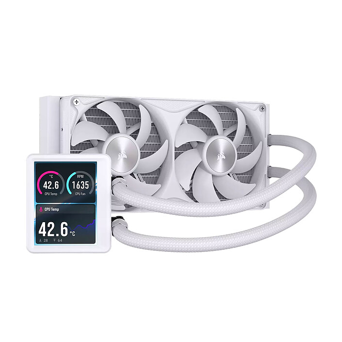 Corsair Nautilus II 240 RS LCD (Blanc)