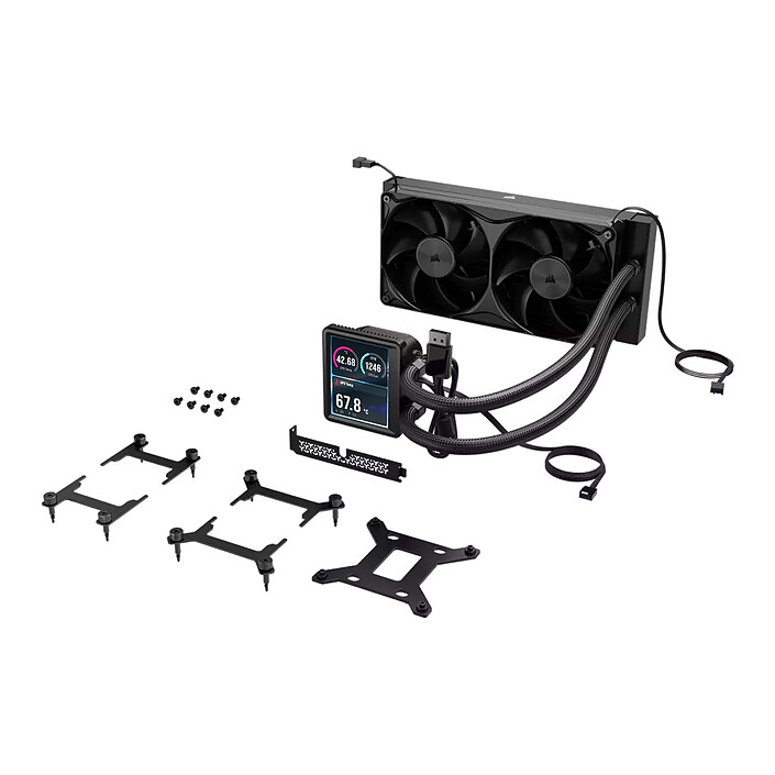 Corsair Nautilus II 240 RS LCD (Noir) pas cher